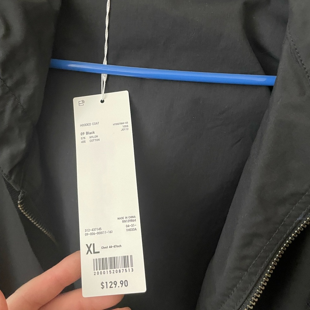 Uniqlo x lemaire U hooded nylon coat